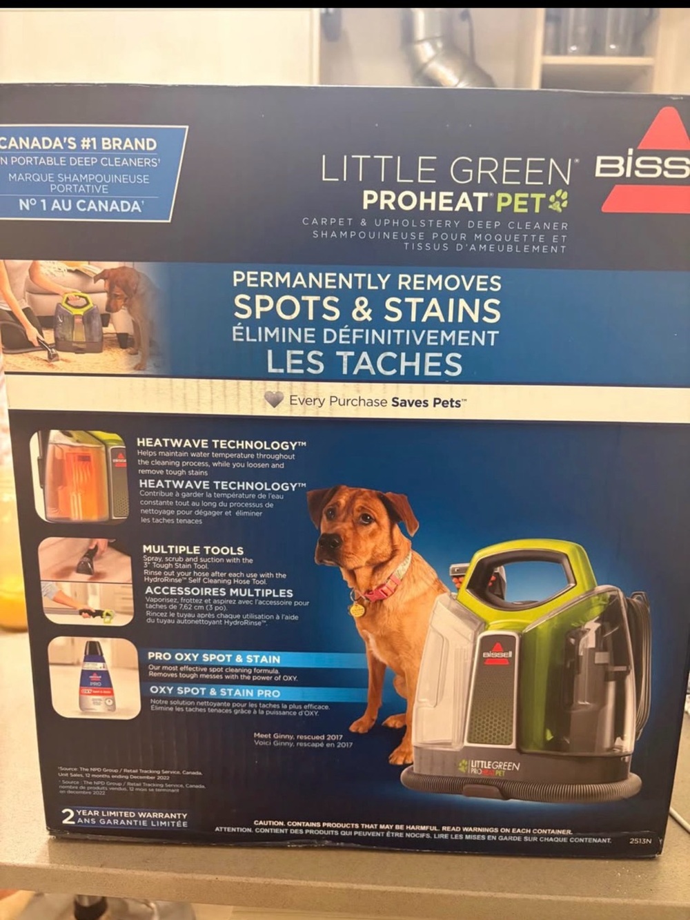 Bissell Little Green ProHeat Pet Spot Cleaner - Green and Gray